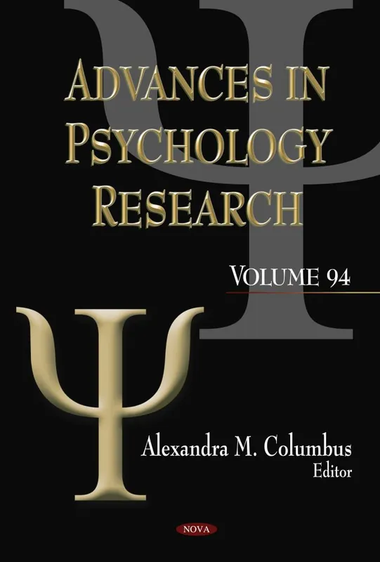 Buy Online Advances in Psychology Research. Volume 94