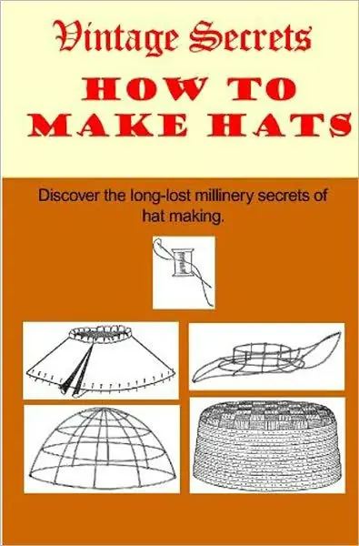 MAKE YOUR OWN HATS, Vintage 1921 Millinery Instruction & Pattern Book..Make Flowers. Premium