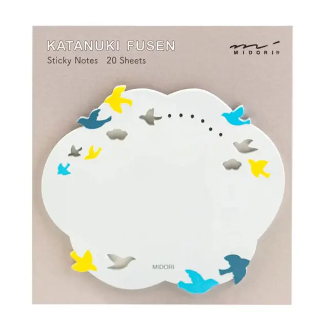 Best Price Midori Sticky Notes - Die-Cut Birds