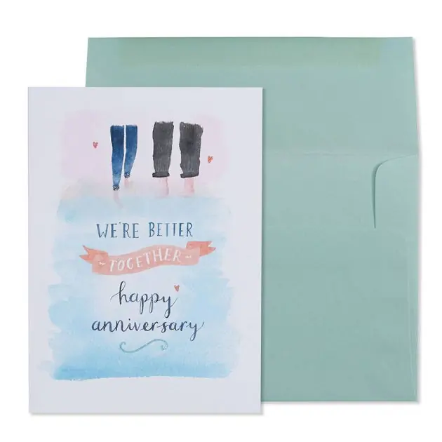 Better Together Anniversary Card Free Delivery