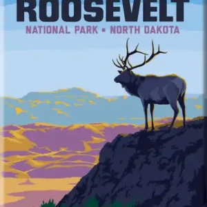 Direct From Manufacturer Theodore Roosevelt NP: Elk Magnet
